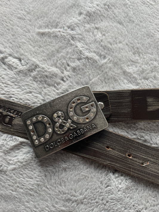 Dolce & Gabbana Vintage Leder Gürtel