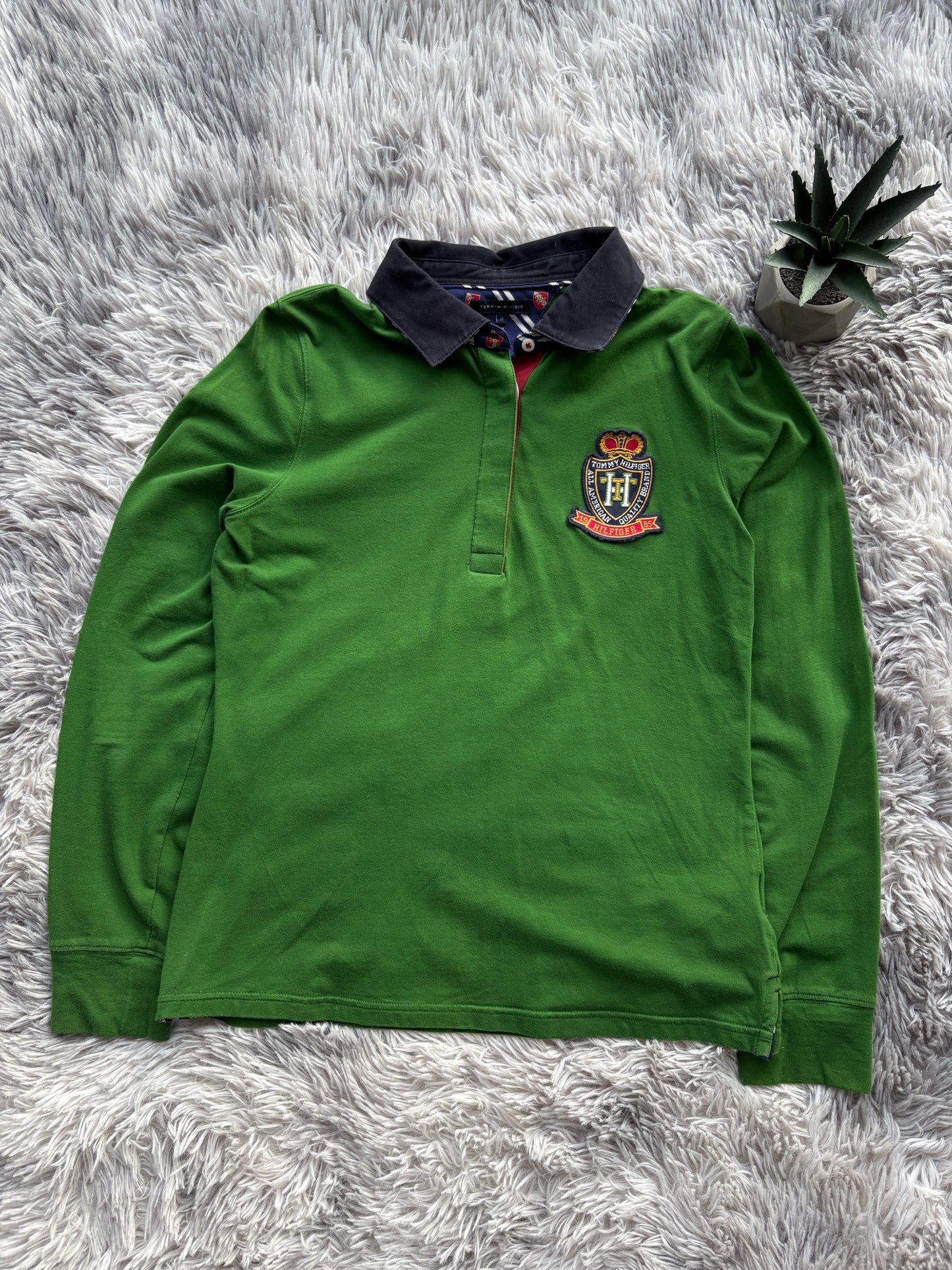 Tommy Hilfiger Royal langarm Polo (M)