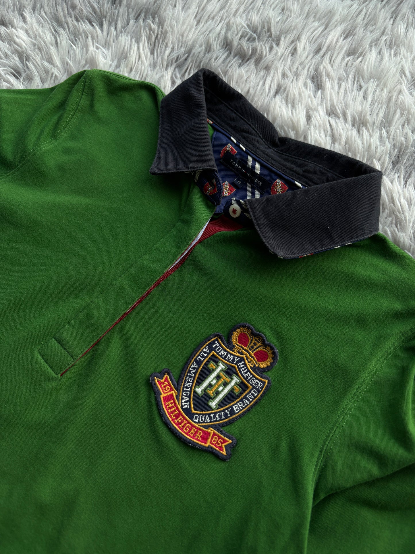 Tommy Hilfiger Royal langarm Polo (M)