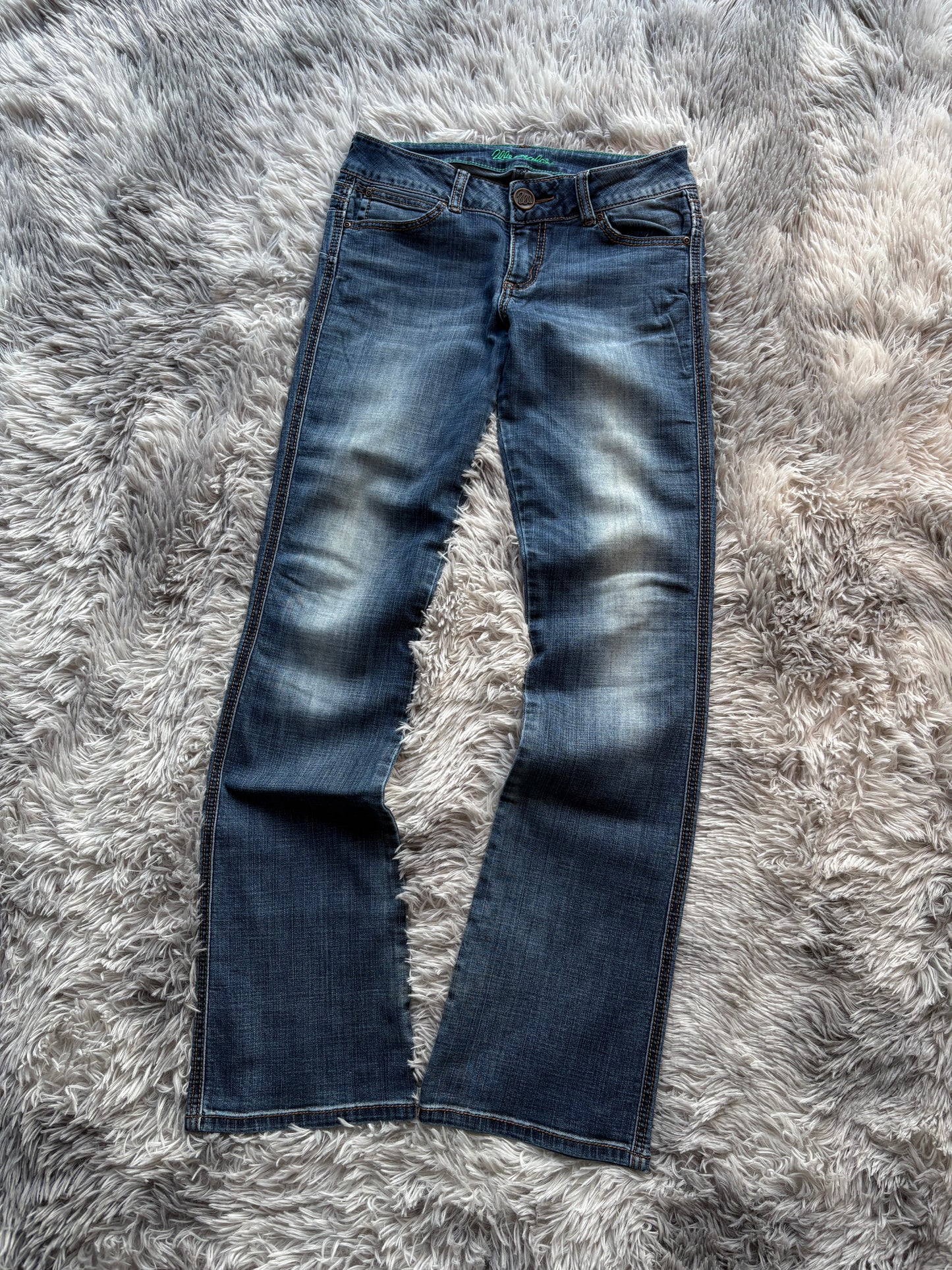 Y2K Style Printed Jeans (S-M)