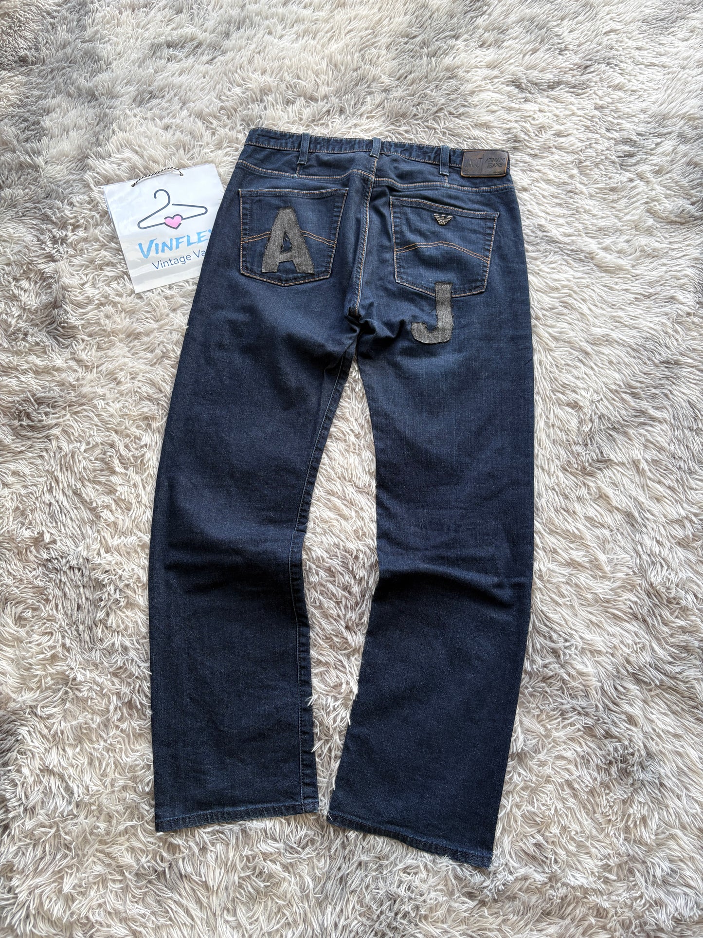 AJ Armani Printed Jeans (W34 L32)