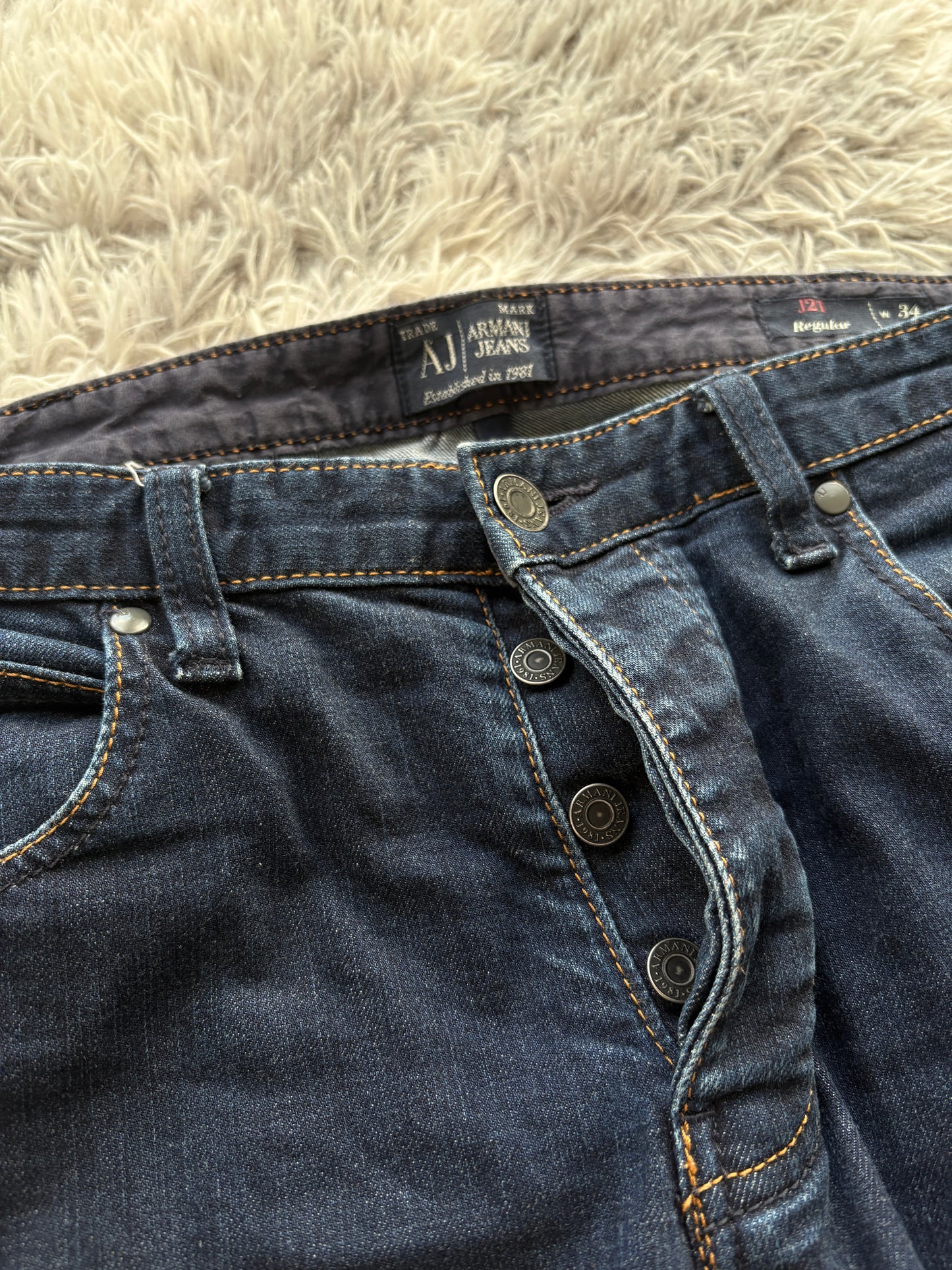 AJ Armani Printed Jeans (W34 L32)