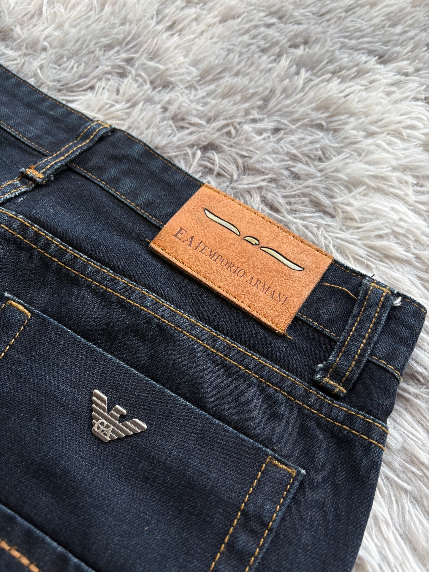 AJ Armani Printed Jeans (Size 32 -> M)