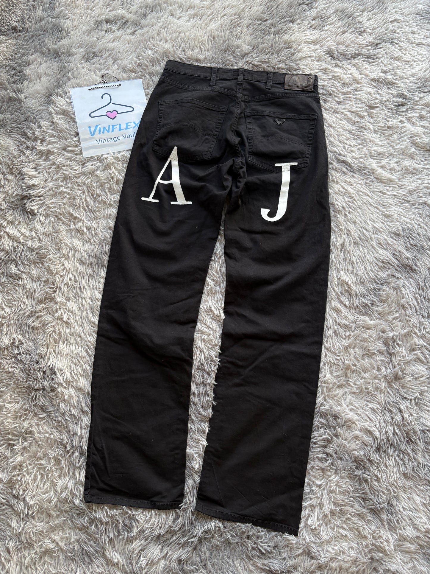 AJ Armani Printed Jeans (Size 32 -> M)