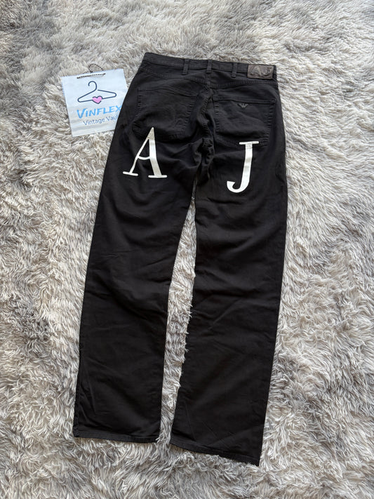 AJ Armani Printed Jeans (Size 32 -> M)