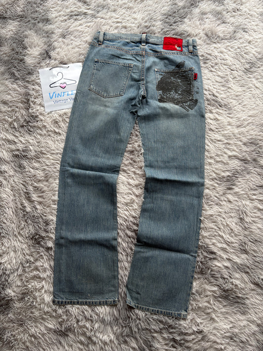 Japan Style Baggy Jeans (Size 34 -> L)