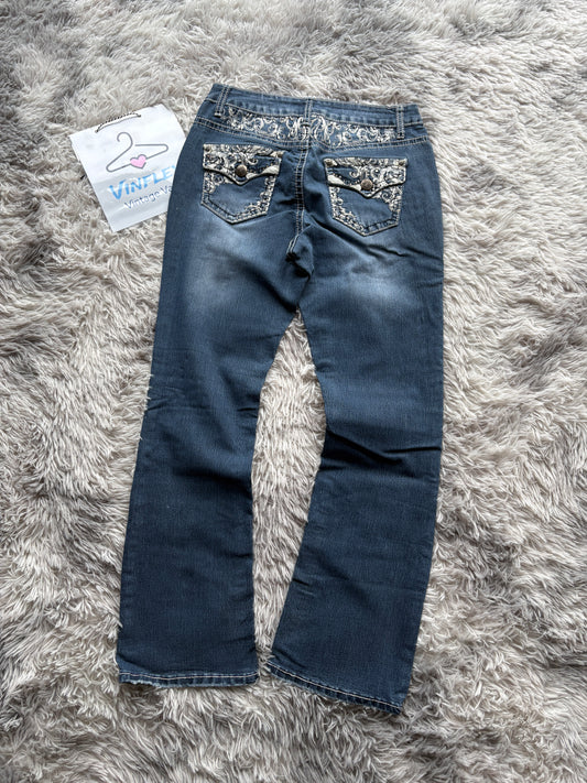 Y2K Style Bootcut Jeans (S Damen)