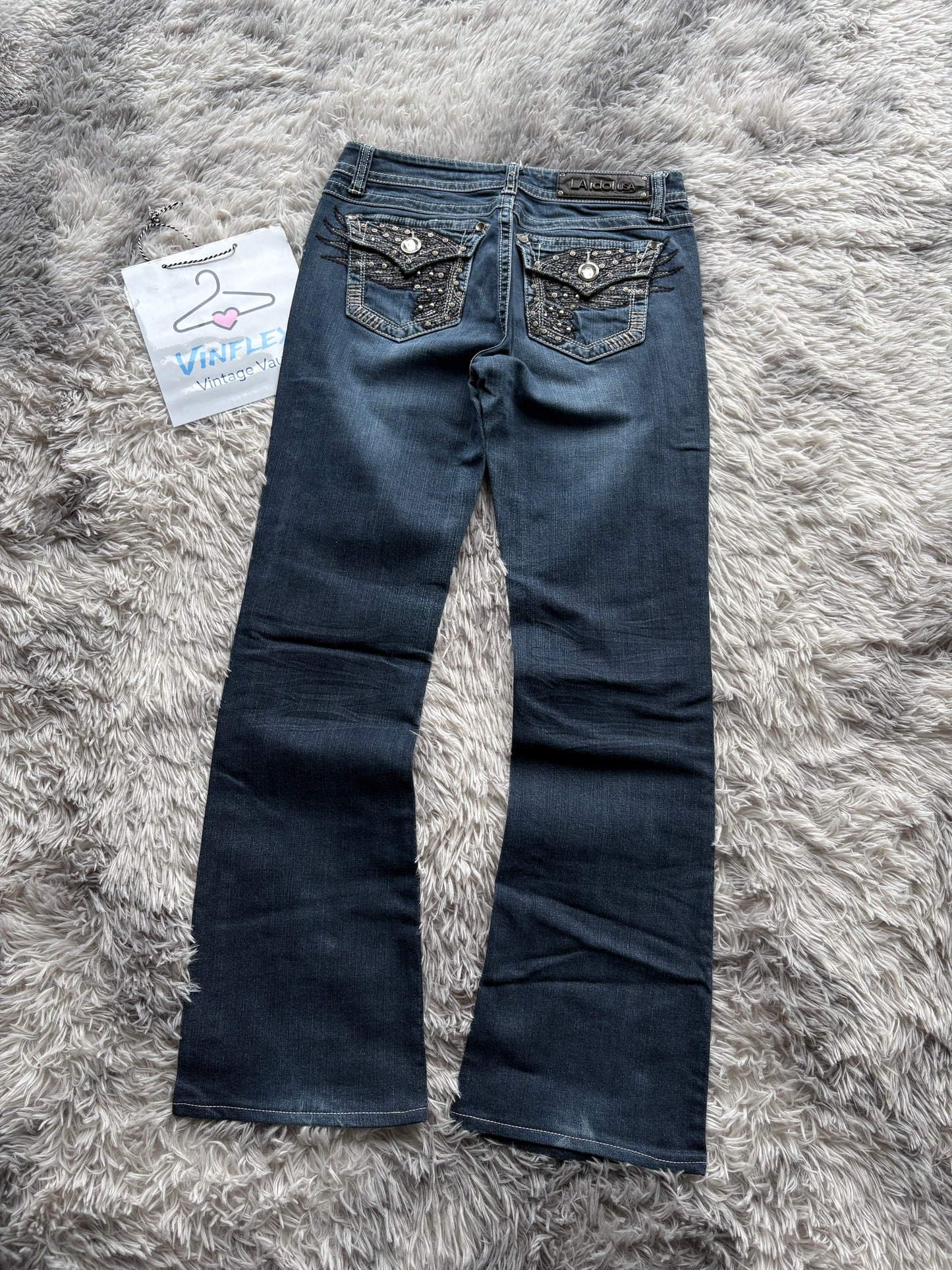 Y2K Style Bootcut Jeans (S-M Damen)