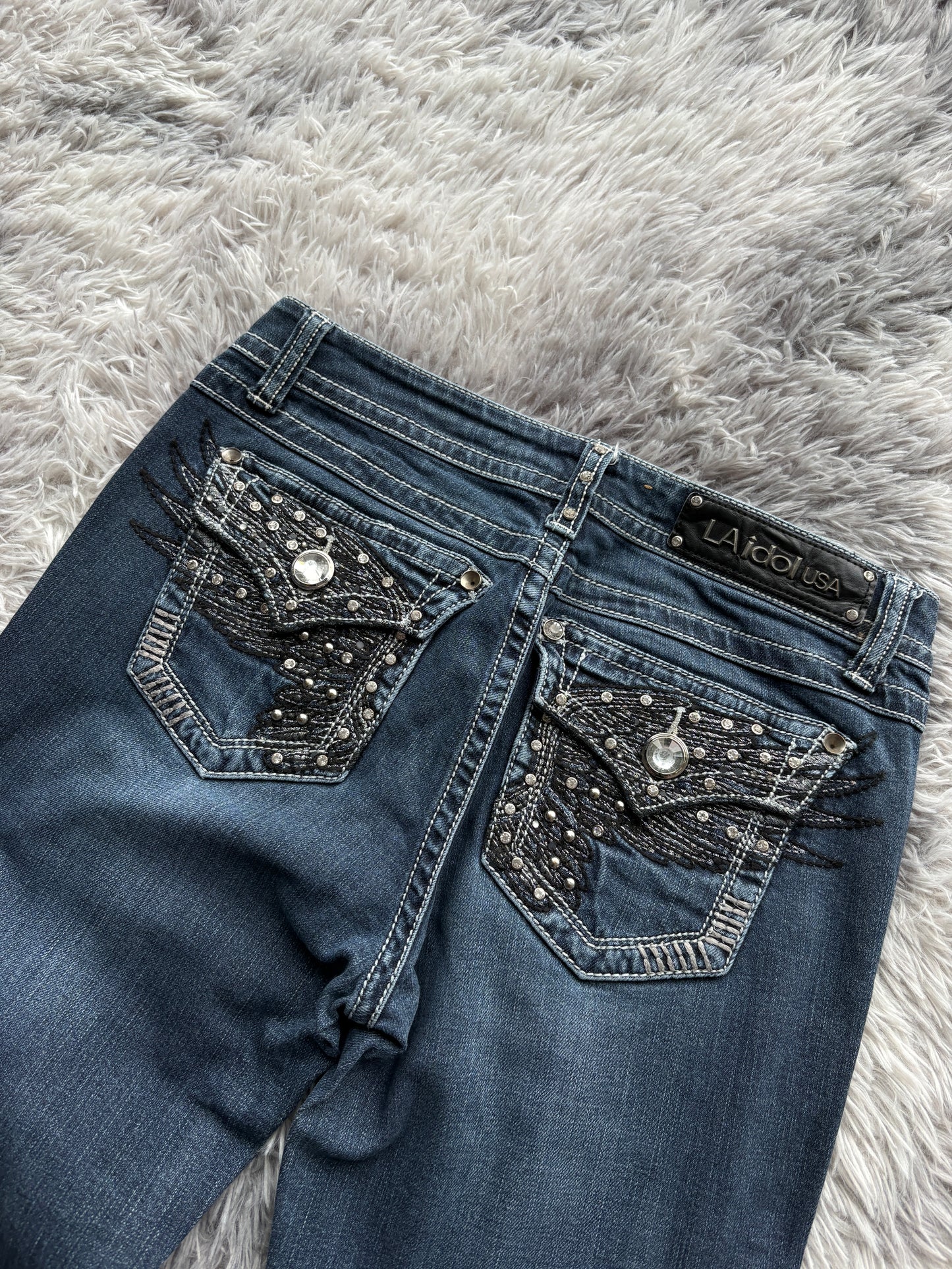 Y2K Style Bootcut Jeans (S-M Damen)