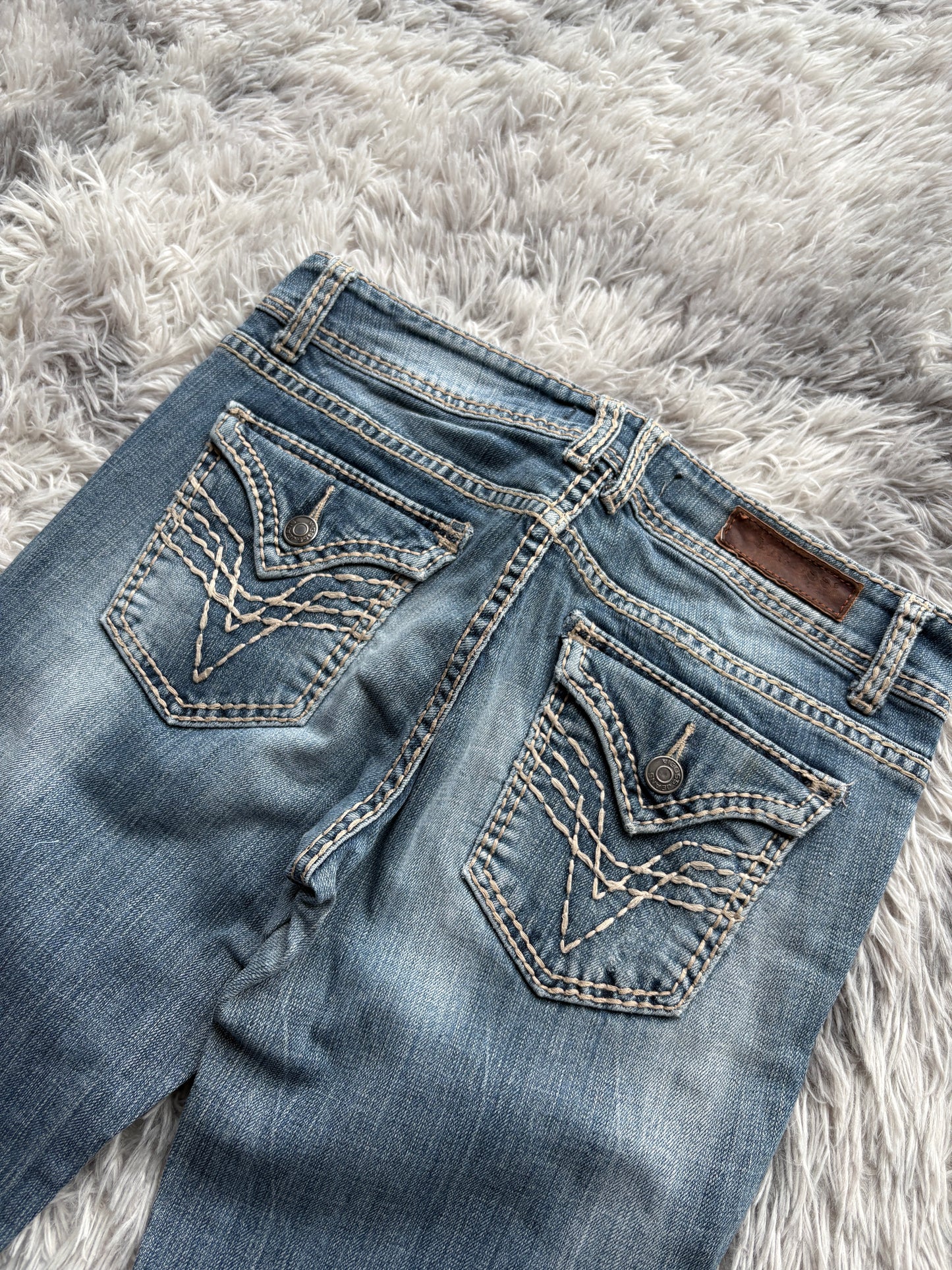 Y2k Style Printed Jeans (S-M Damen)