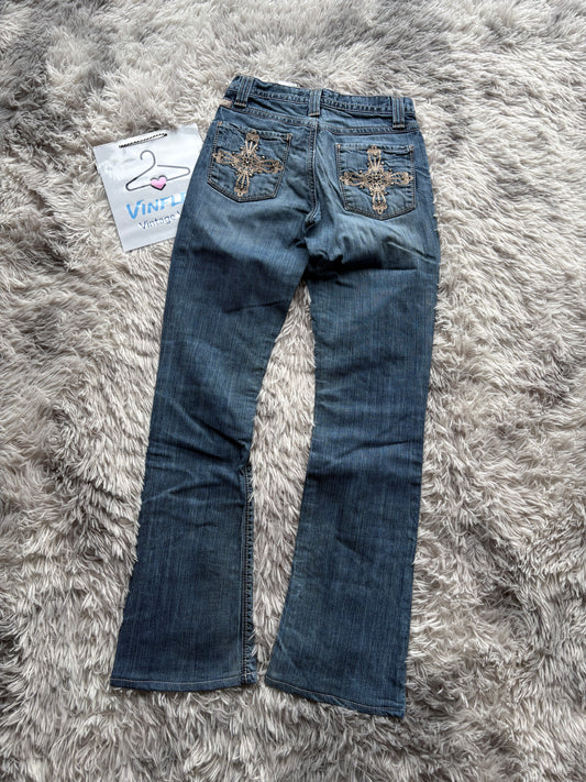 Y2K Style Bootcut Jeans (XS-S Damen)
