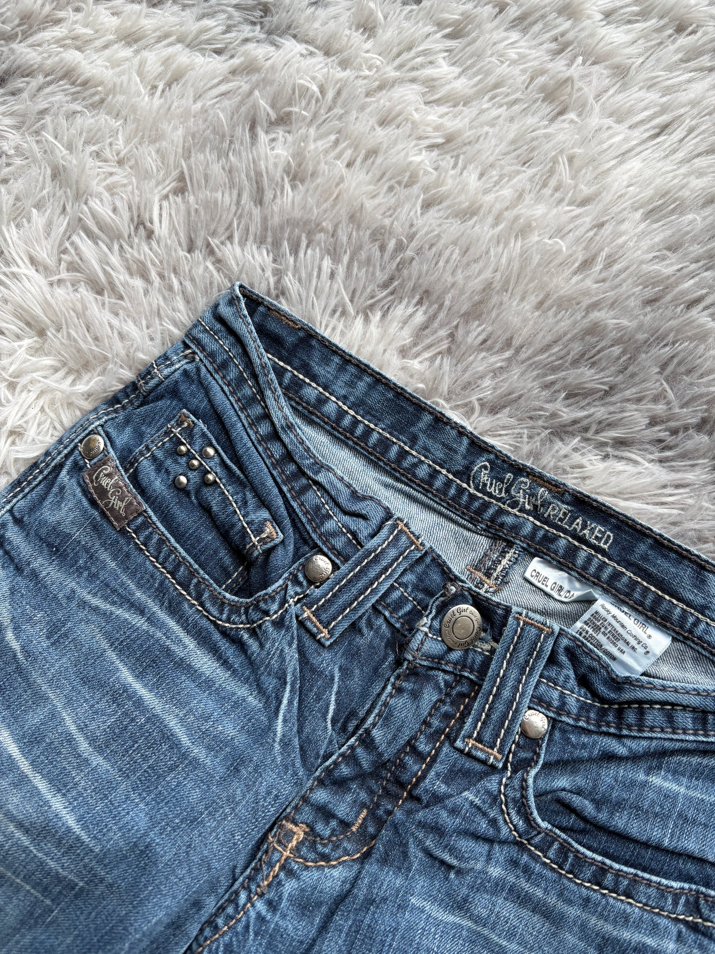 Y2K Style Bootcut Jeans (XS-S Damen)