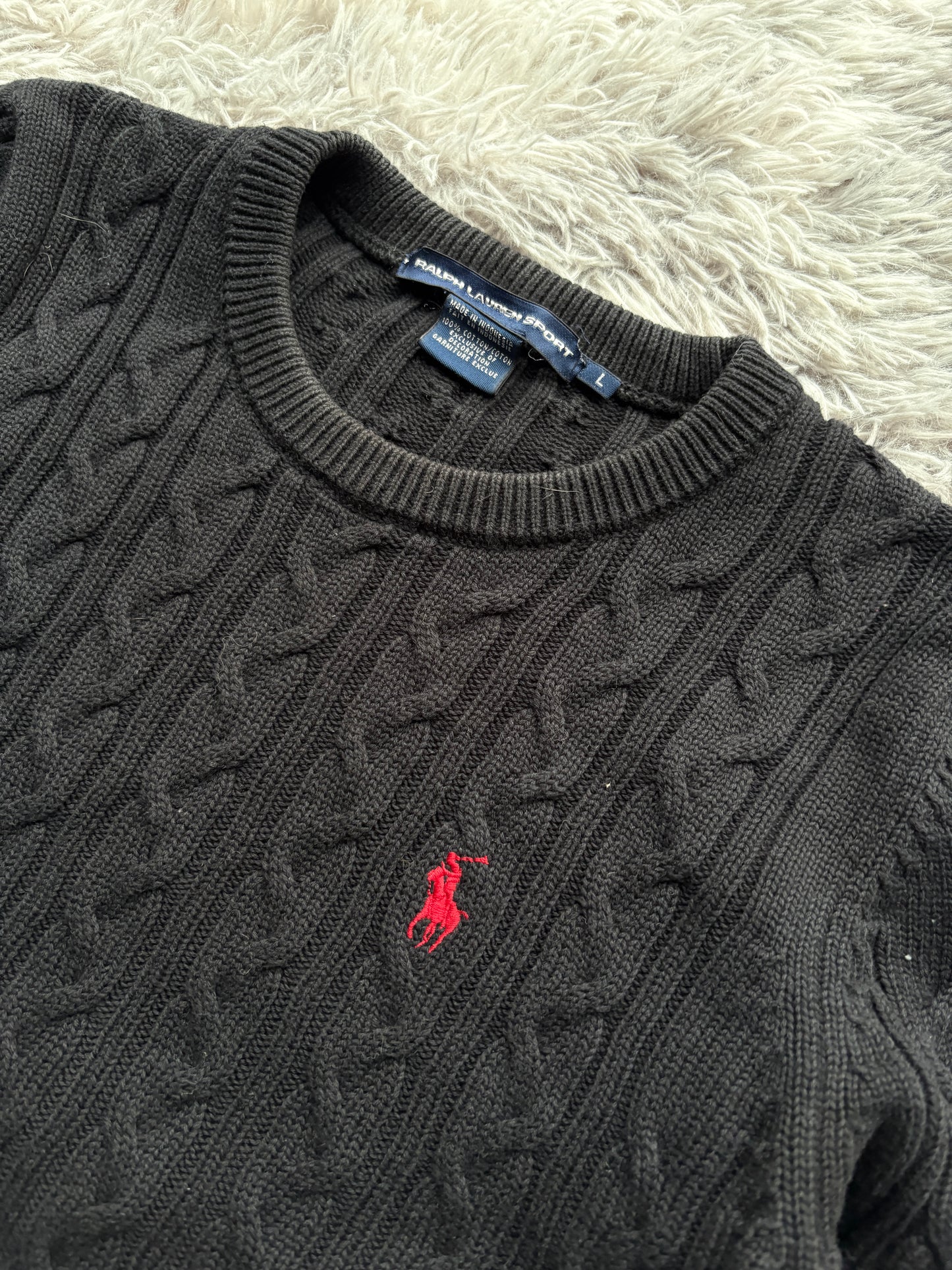 Ralph Lauren Cable Knit Sweater (L Damen)