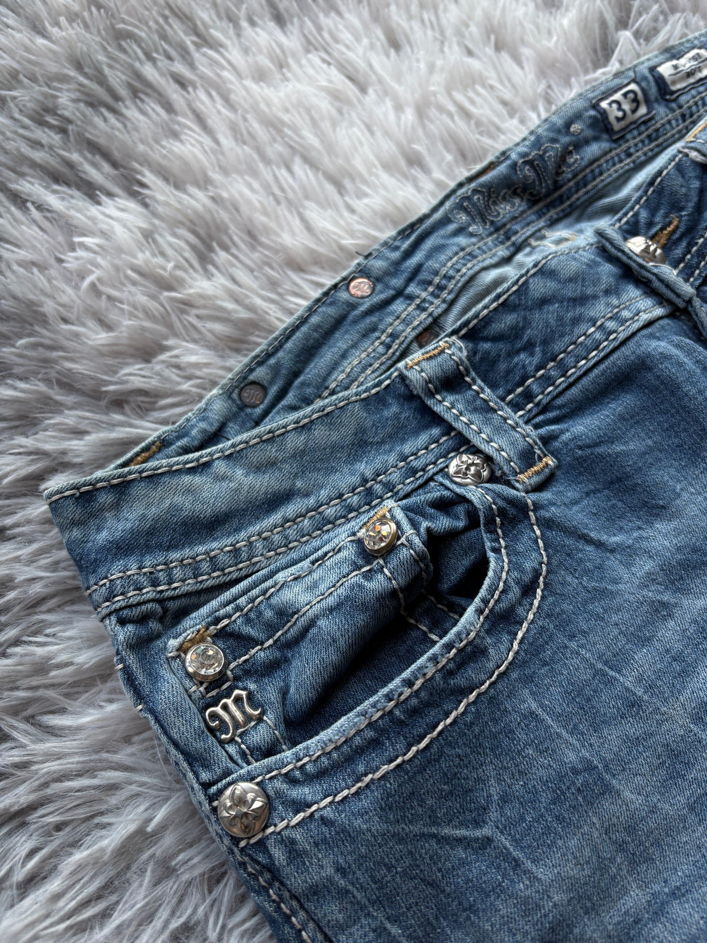 Miss me Regular Fit Jeans (Size 33)