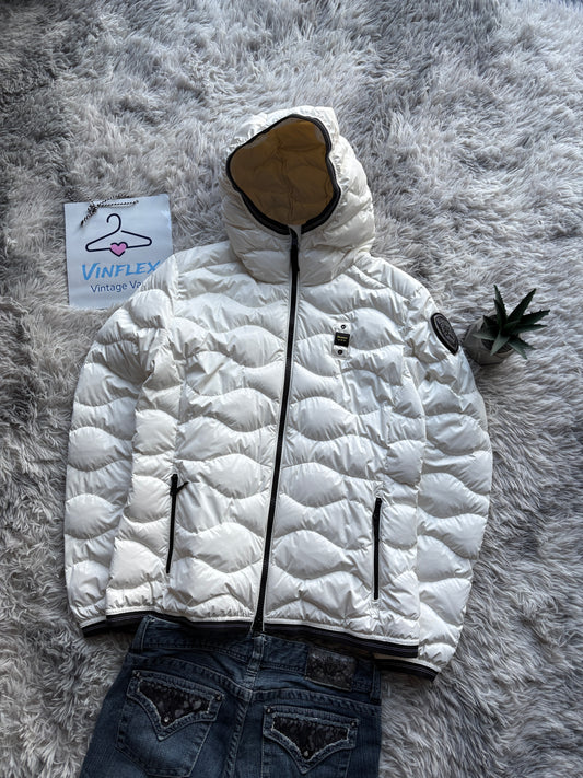 Blauer Swarovski Pufferjacke (L Damen)