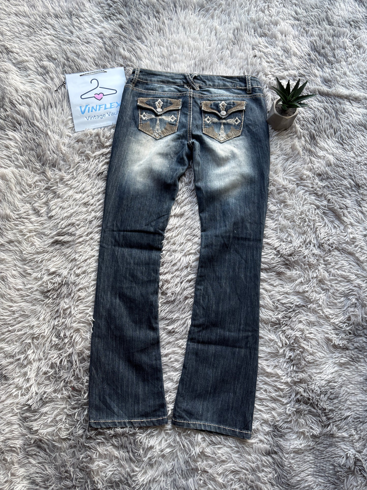 Y2K Style Ripped Jeans (W30 L32)