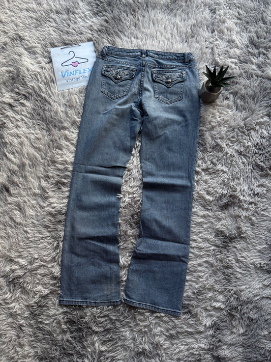 Y2K Style Bootcut Damen Jeans (W31 L31)