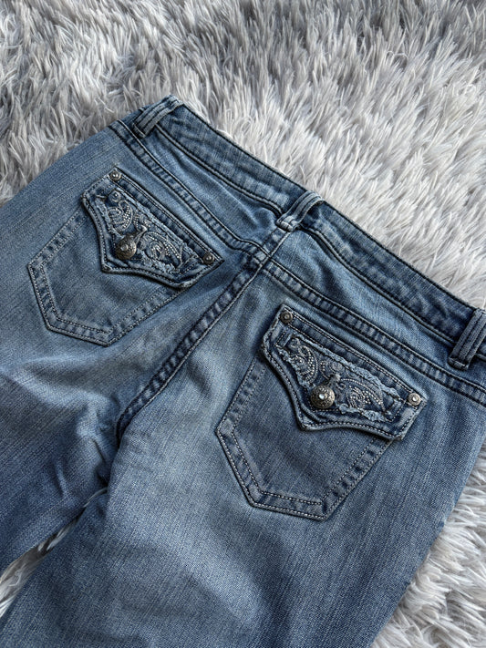 Y2K Style Bootcut Damen Jeans (W31 L31)